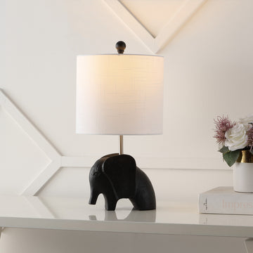 Koda Eclectic Southwestern Resin/Iron Elephant LED Kids Table Lamp - JONATHAN Y